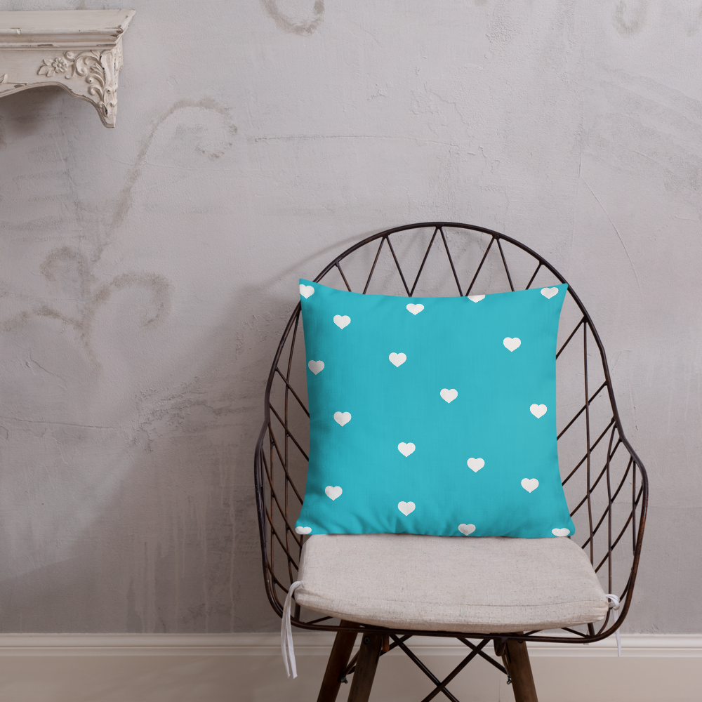 “Dear Me” Turquoise Affirmation Premium Pillow – A Heartfelt Letter to Your Younger Self