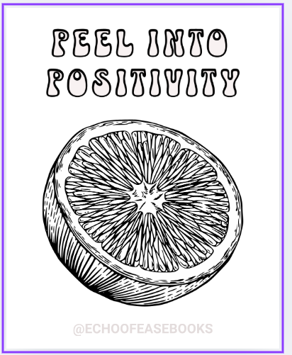 🍊 Feel Into Positivity – Orange Slice Page